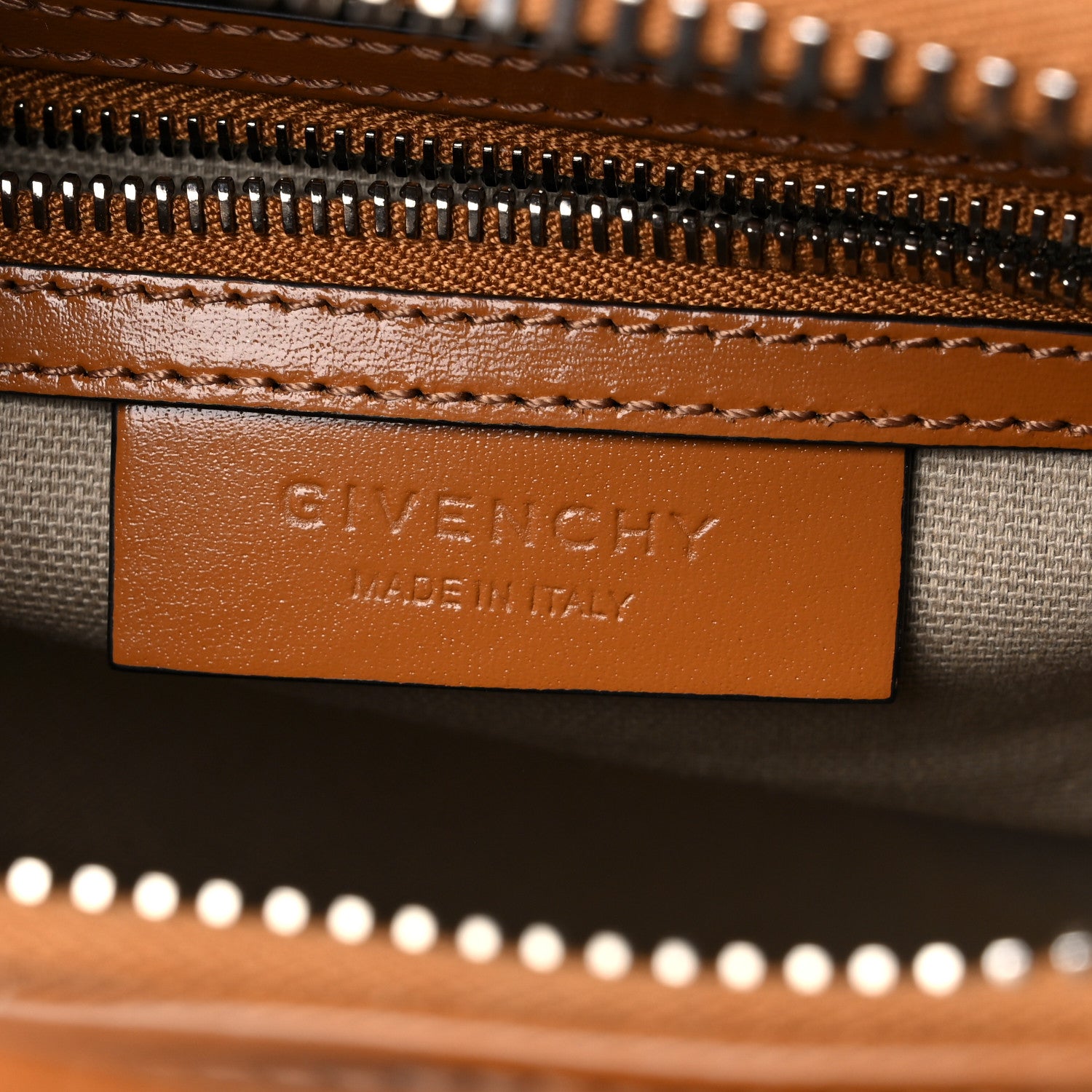 Givenchy Shiny Lord Calfskin Mini Antigona Camel 6 of 13
