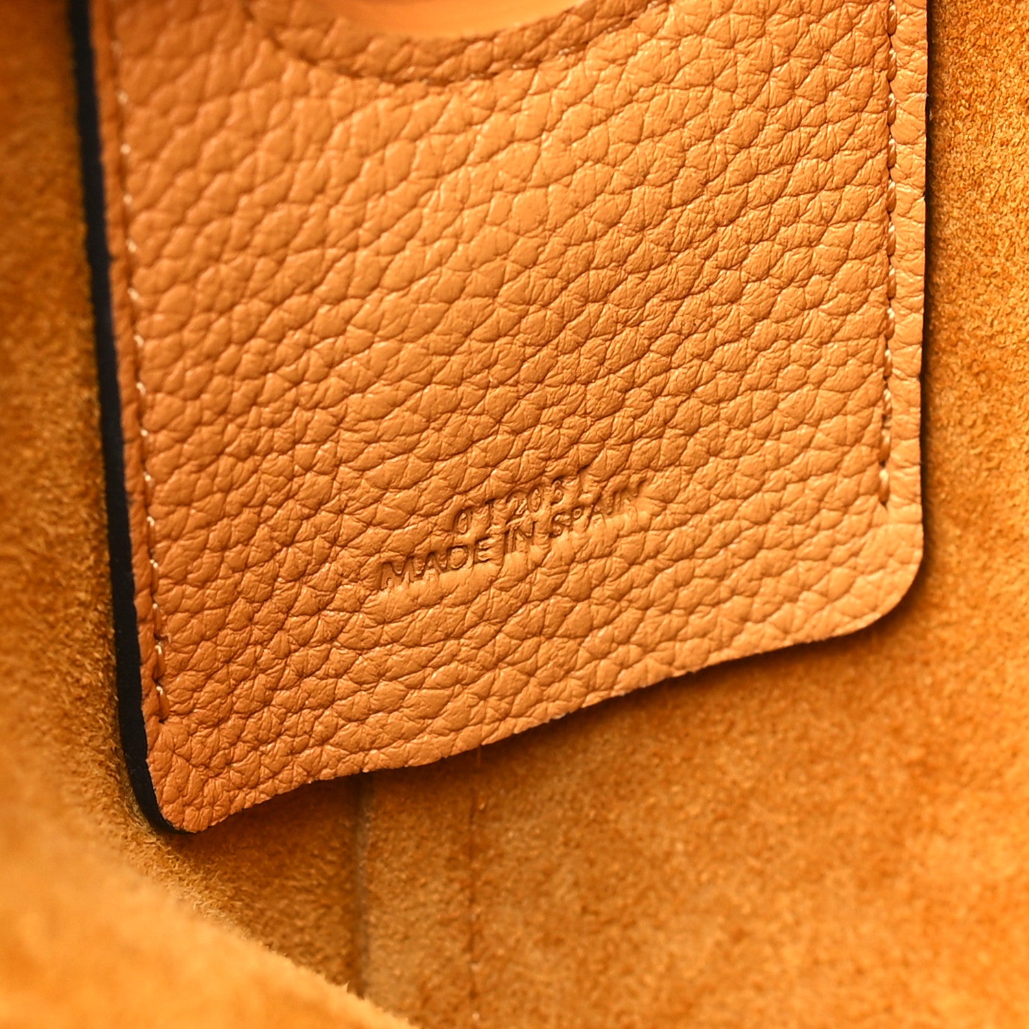 Loewe Grained Calfskin Medium Balloon Bag Saffron Yellow 4 of 11