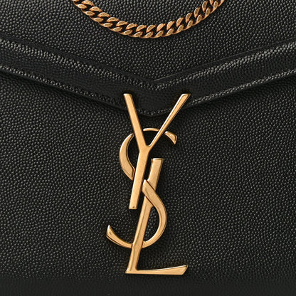 Saint Laurent Grain De Poudre Monogram Cassandra Chain Wallet Black 7 of 10