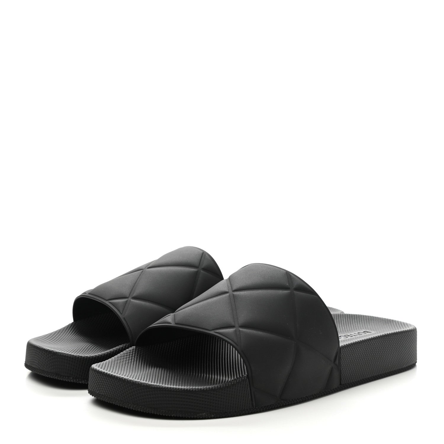 Bottega Veneta Rubber The Slider Sandals 39 Black 3 of 7