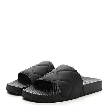 Bottega Veneta Rubber The Slider Sandals 39 Black 3 of 7