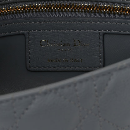Christian Dior Calfskin Cannage Small Caro Bag Grey 6 of 16