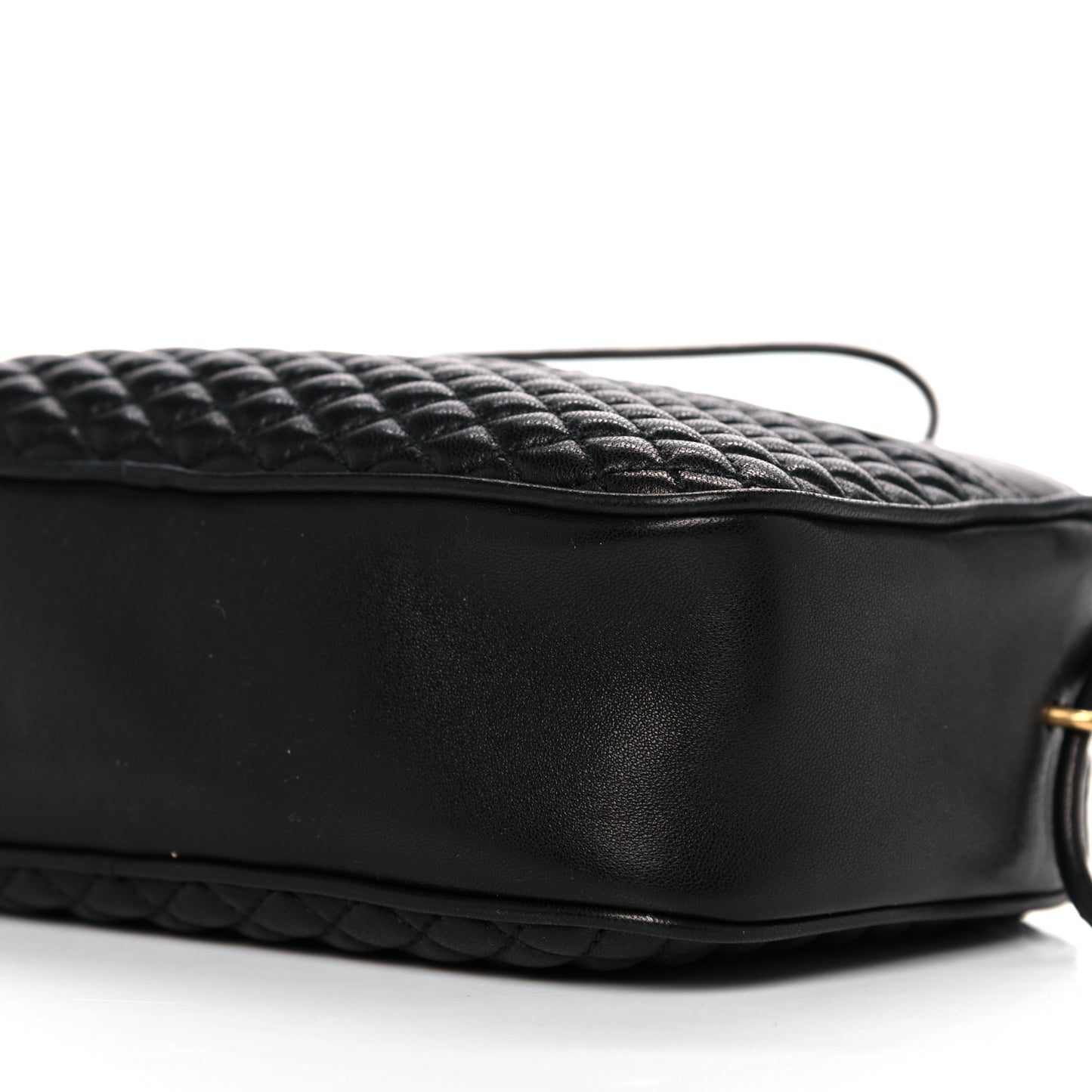 Lambskin Quilted Victoire Camera Bag Black