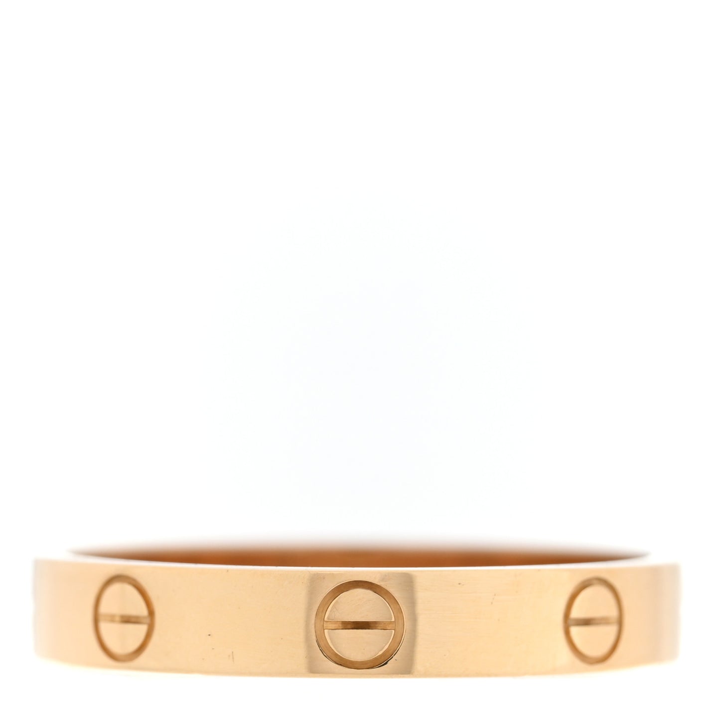 18K Pink Gold 3.5mm LOVE Wedding Band Ring 61 9.5