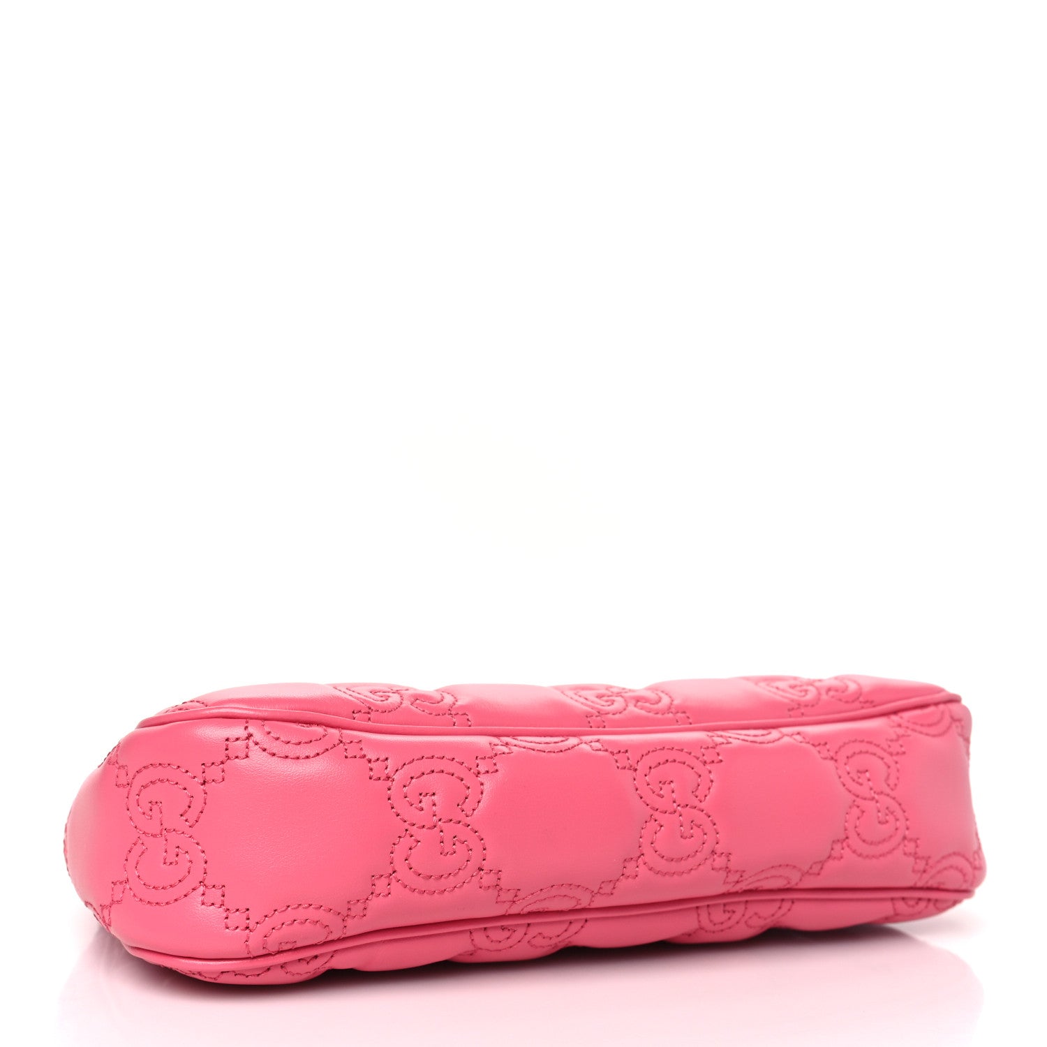 Gucci Calfskin GG Matelasse Chain Handbag Rhodamine Pink Natural 4 of 10