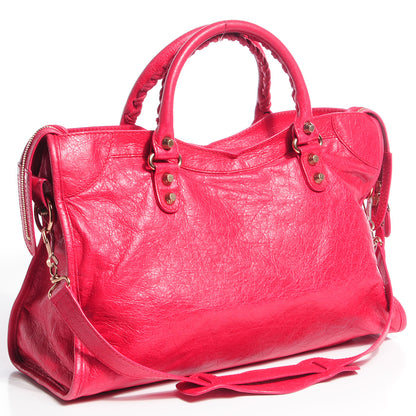 Balenciaga Agneau Giant 12 Rose Gold Hardware City Rose Thulian 3 of 13