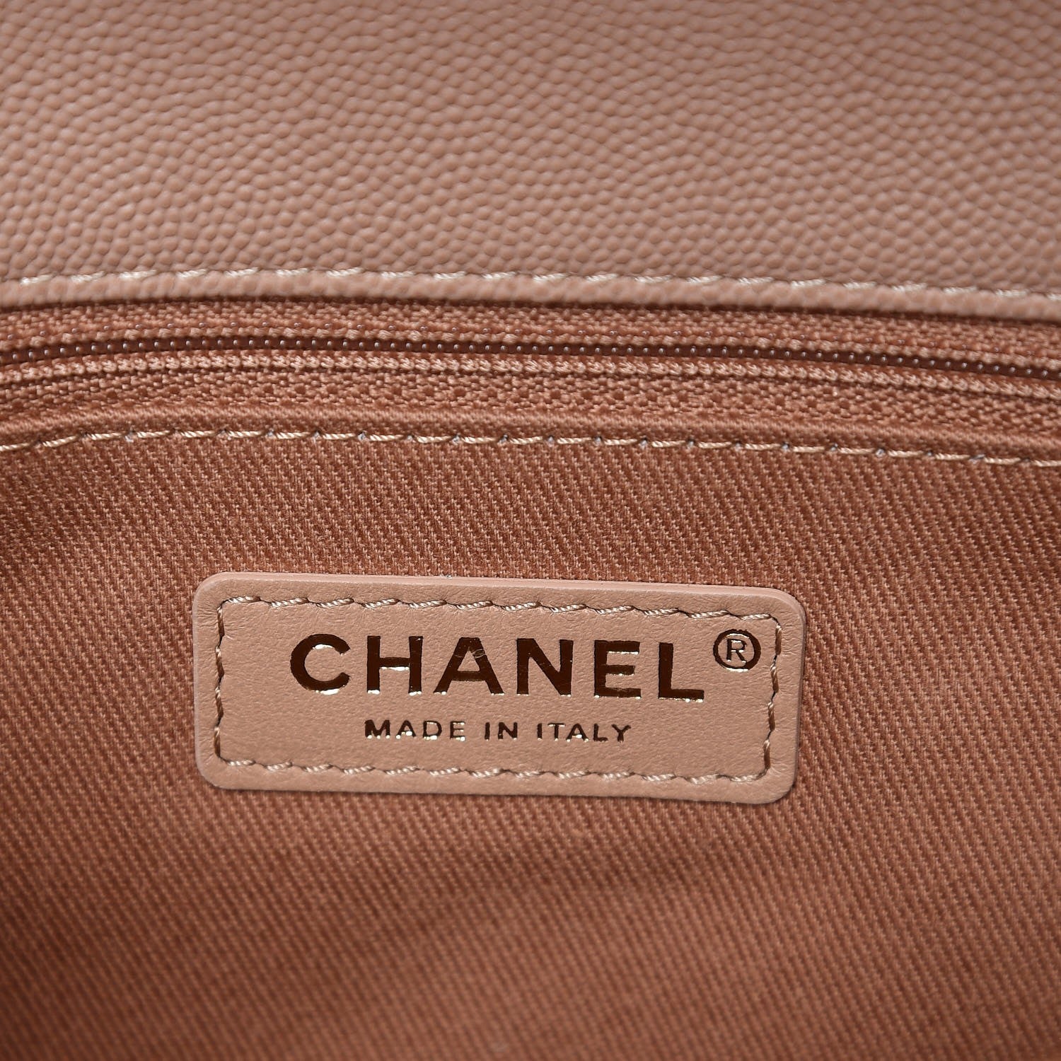 Chanel Caviar Quilted Small Coco Handle Flap Light Beige 5 of 8