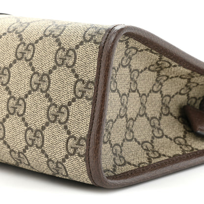 Gucci GG Supreme Monogram Web Ophidia GG Toiletry Case Beige New Acero 9 of 14