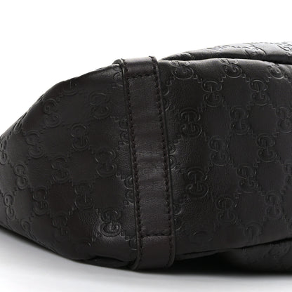 Gucci Guccissima Medium Abbey Shoulder Bag Chocolate 8 of 9