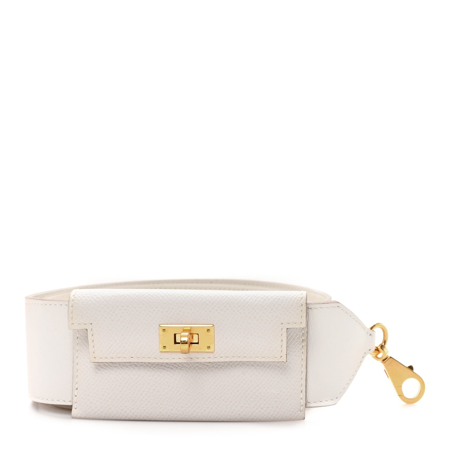 Hermes Swift Epsom Pocket Kelly Shoulder Strap Craie Mushroom 1 of 6