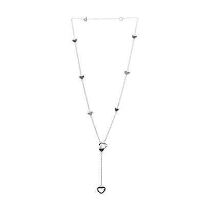 Tiffany Sterling Silver Heart Lariat Necklace 3 of 8