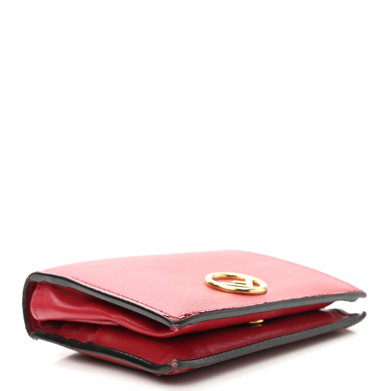 Fendi Vitello Cruise F is Fendi Compact Bi-Fold Wallet Red 3 of 13