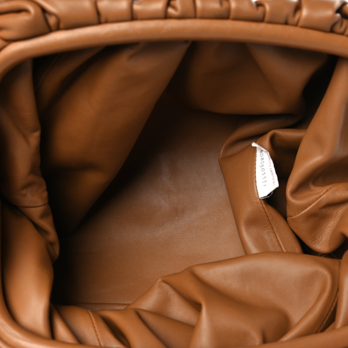 Smooth Butter Calf The Pouch Oversized Clutch Cammello