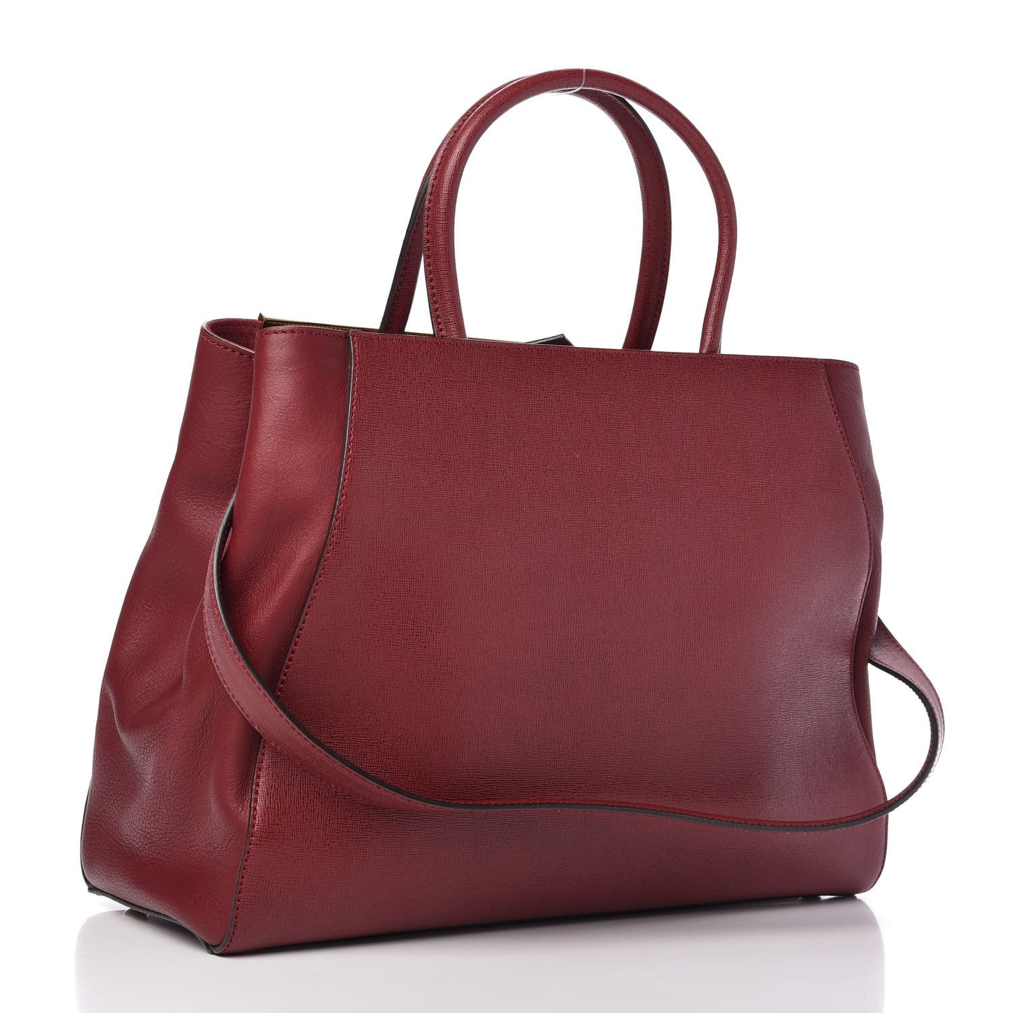 Vitello Elite Regular 2Jours Tote Rosso Scuro Ciliegia