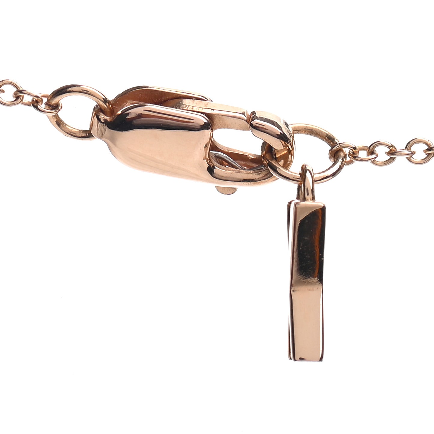 18K Rose Gold Interlocking Atlas Open Pendant Necklace