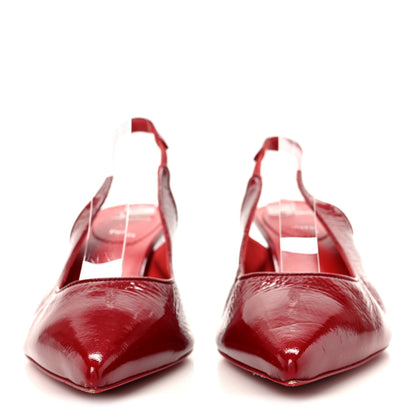 Christian Louboutin Patent Vogue Sporty Kate 55 Slingback 40.5 Loubi 3 of 9