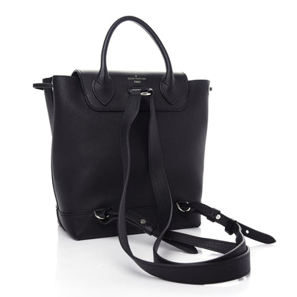 Louis Vuitton Calfskin Lockme Backpack Black 2 of 10