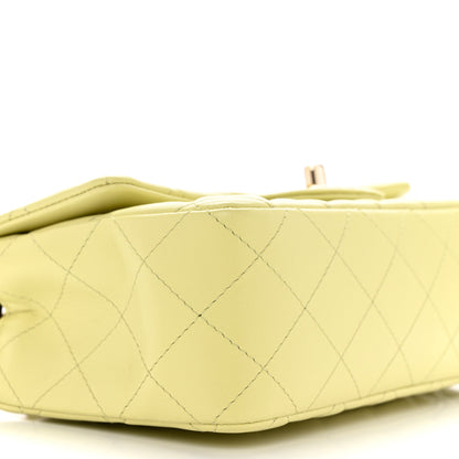 Chanel Lambskin Quilted Mini Rectangular Flap Light Green 9 of 11