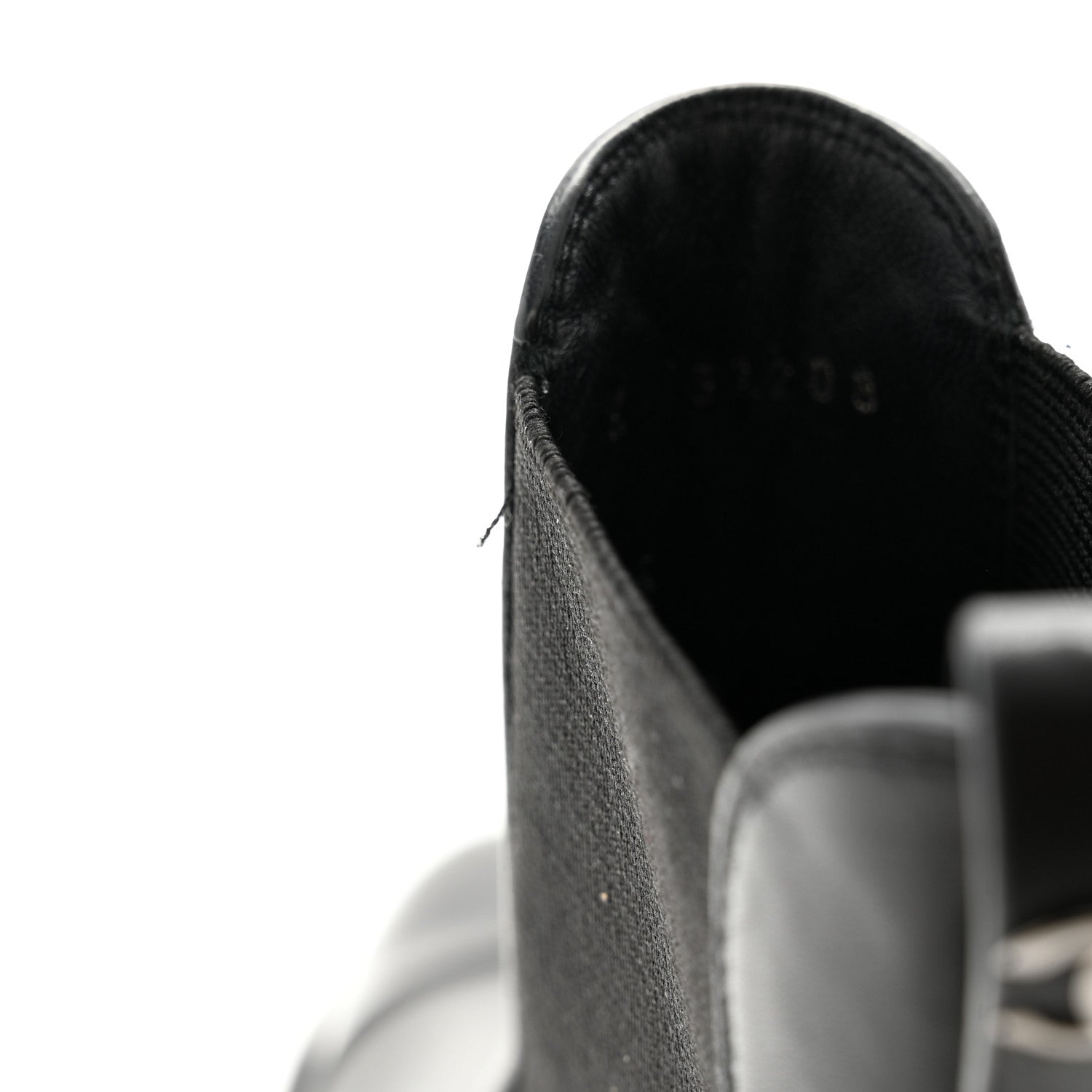 Chanel Calfskin Patent Cap Toe Ankle Boots 36.5 Black 9 of 10