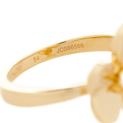 Van Cleef & Arpels 18K Yellow Gold Diamond Small Frivole Ring 54 6.75 4 of 6
