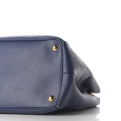 Prada Saffiano Medium Galleria Double Zip Tote Bluette 9 of 14