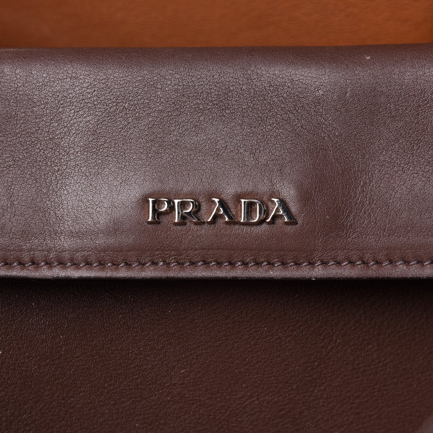 Saffiano Cuir Small Double Bag Cacao