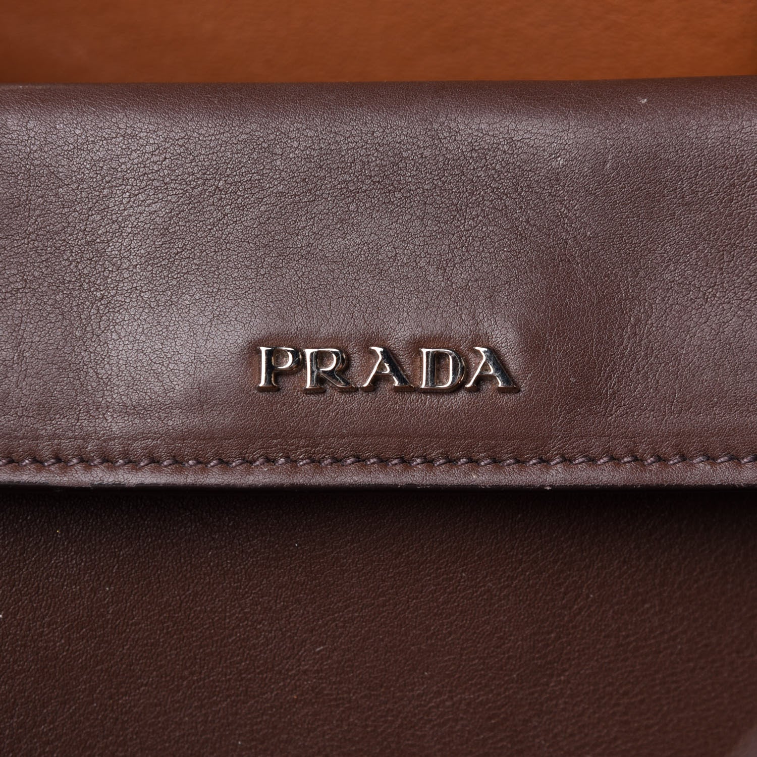 Prada Saffiano Cuir Small Double Bag Cacao 8 of 22
