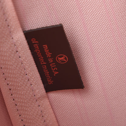 Louis Vuitton Damier Ebene Neo Neverfull MM Rose Ballerine 10 of 11
