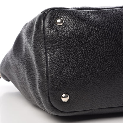 Prada Vitello Daino Tote Black 8 of 13