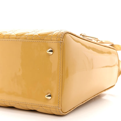 Christian Dior Patent Cannage Medium Lady Dior Beige 10 of 14