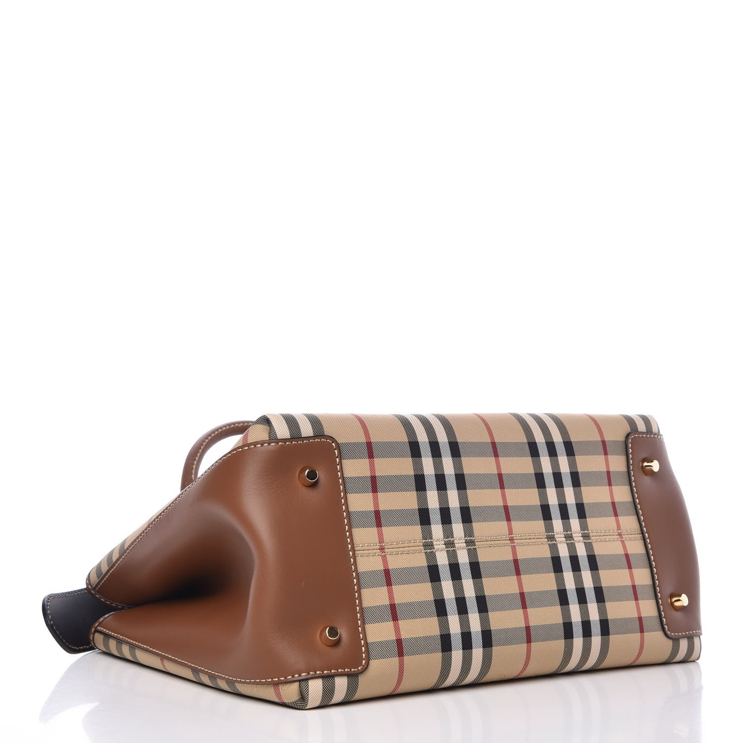 Burberry Horseferry Check Medium Ballingdon Tote Honey Tan 5 of 9