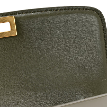 Celine Box Calfskin Teen Classic Box Flap Bag Dark Olive 12 of 14