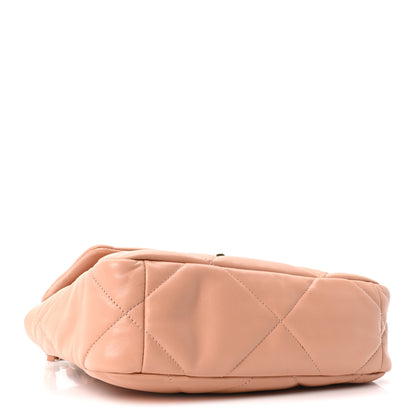 Chanel Lambskin Quilted Medium Chanel 19 Flap Beige 3 of 10