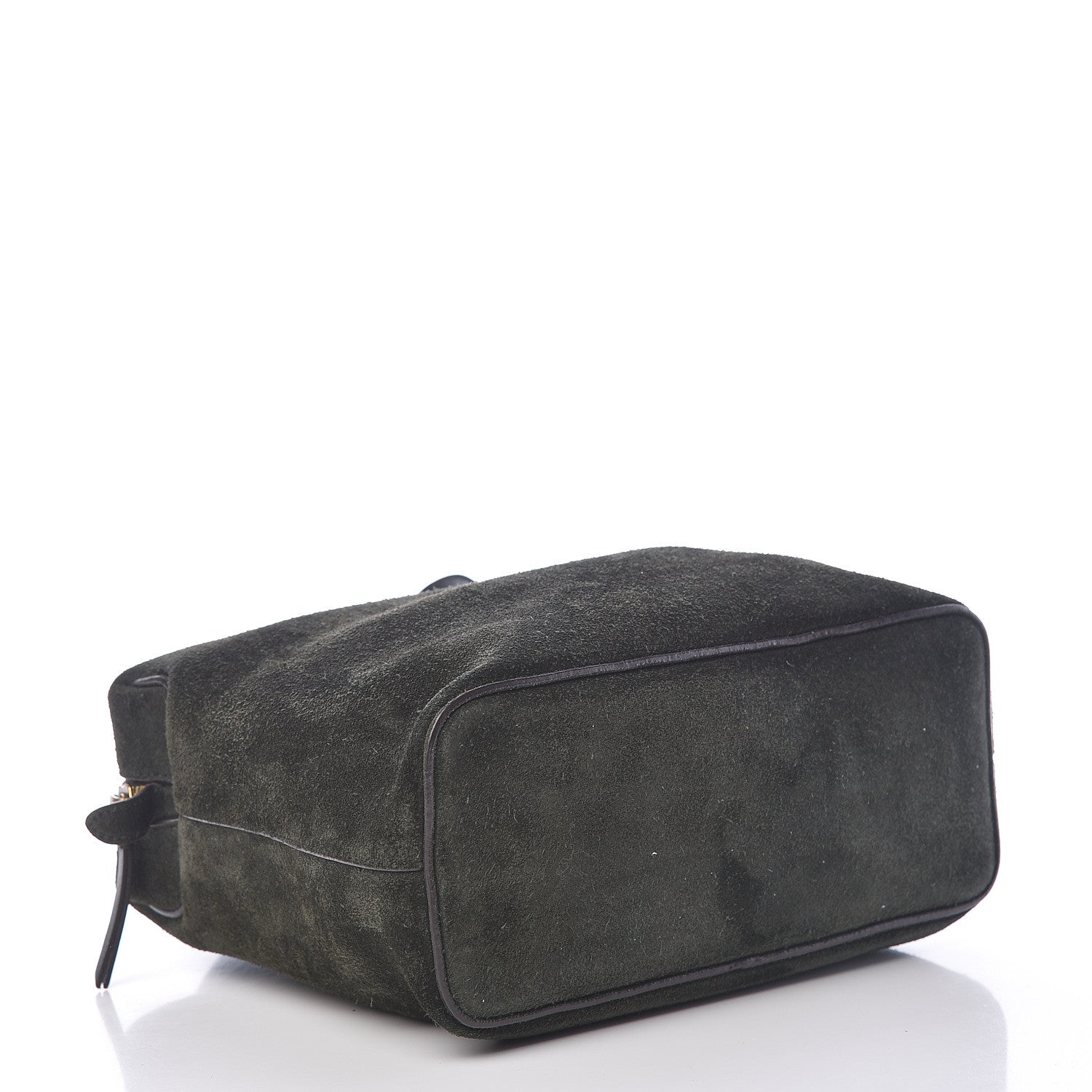 Celine Suede Small Soft Cube Satchel Forest 4 of 14