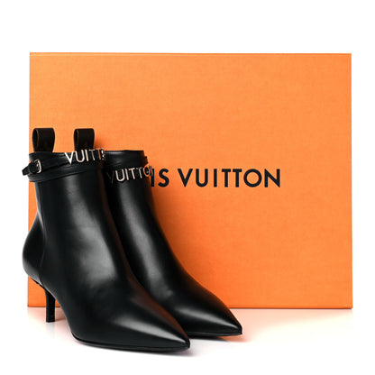 Louis Vuitton Calfskin Call Back Ankle Boots 36 Black 9 of 9