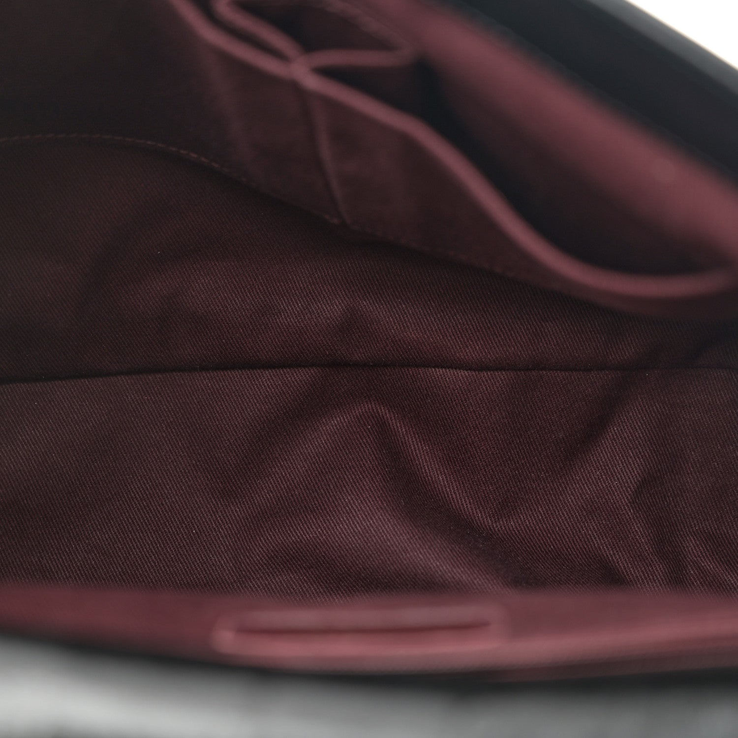 Chanel Glazed Calfskin Castle Rock Large Flap Black Burgundy 5 of 11