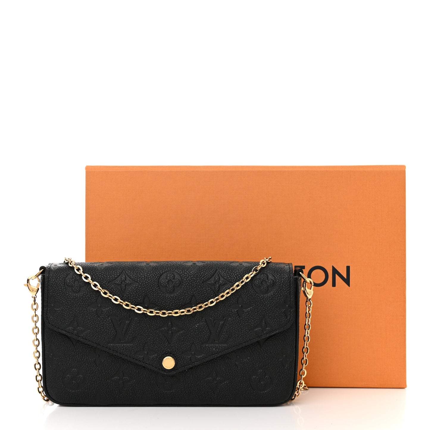 Empreinte Pochette Felicie Chain Wallet Black