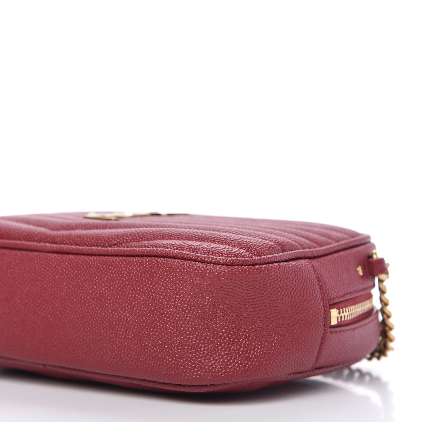 Grain De Poudre Matelasse Monogram Mini Lou Camera Bag Eros Red