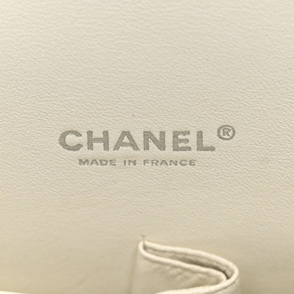 Chanel Caviar Quilted Maxi Double Flap White 6 of 12