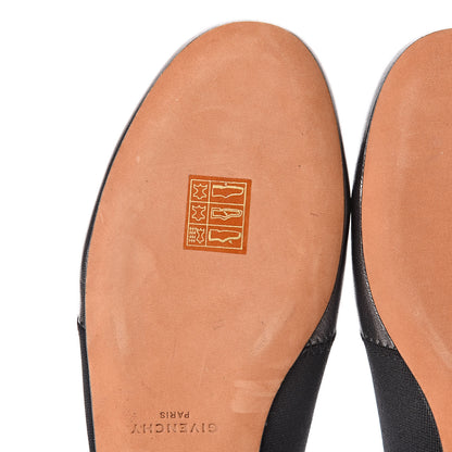 Givenchy Metallic Calfskin Bedford Logo Mule Slides 37 Black 9 of 11