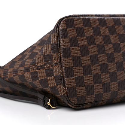 Louis Vuitton Damier Ebene Neo Neverfull MM Rose Ballerine 8 of 13