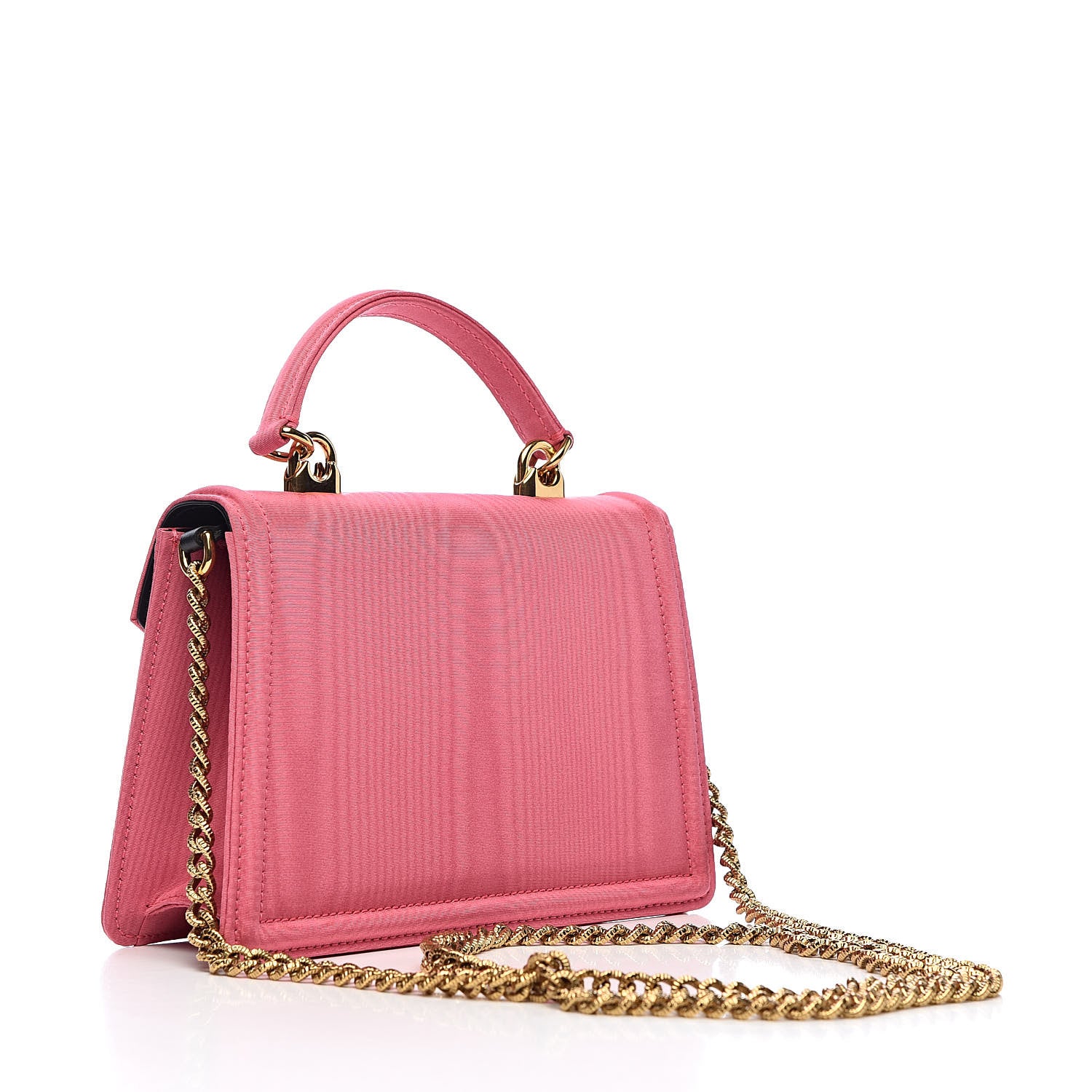 Dolce & Gabbana Silk Small Devotion Envelope Top Handle Bag Pink 3 of 13