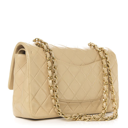 Chanel Lambskin Quilted Medium Double Flap Beige 4 of 12