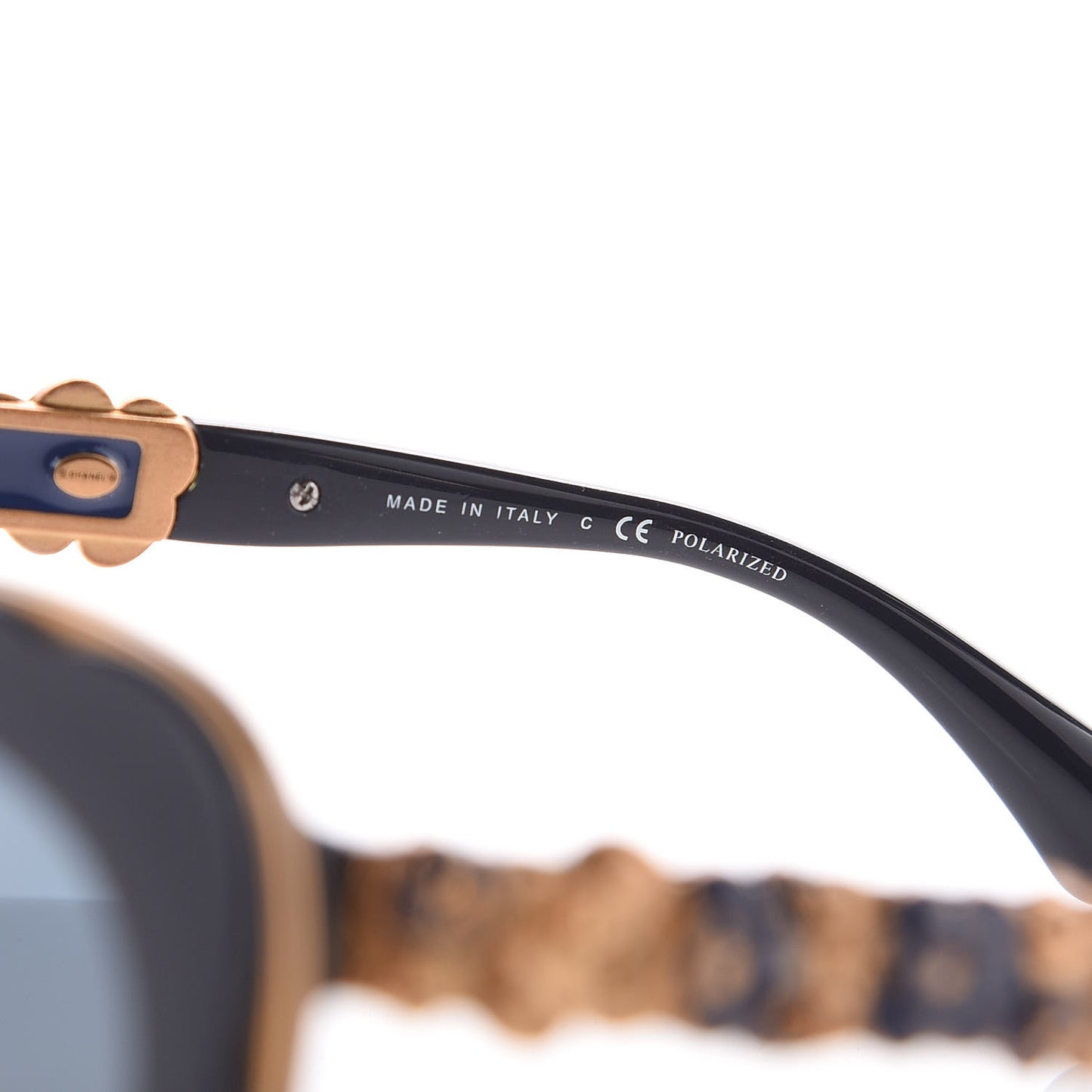 Polarized Bijou Cat Eye Sunglasses 5354 Navy
