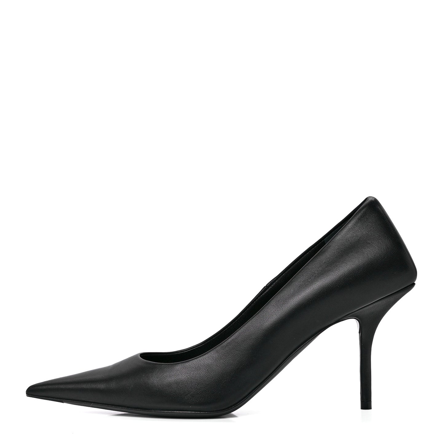 Nappa Square Knife 80mm Pumps 36 Black