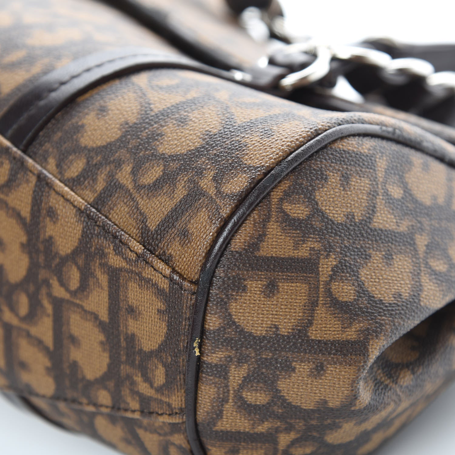 Christian Dior Monogram Romantique Trotter Bag Brown 10 of 18