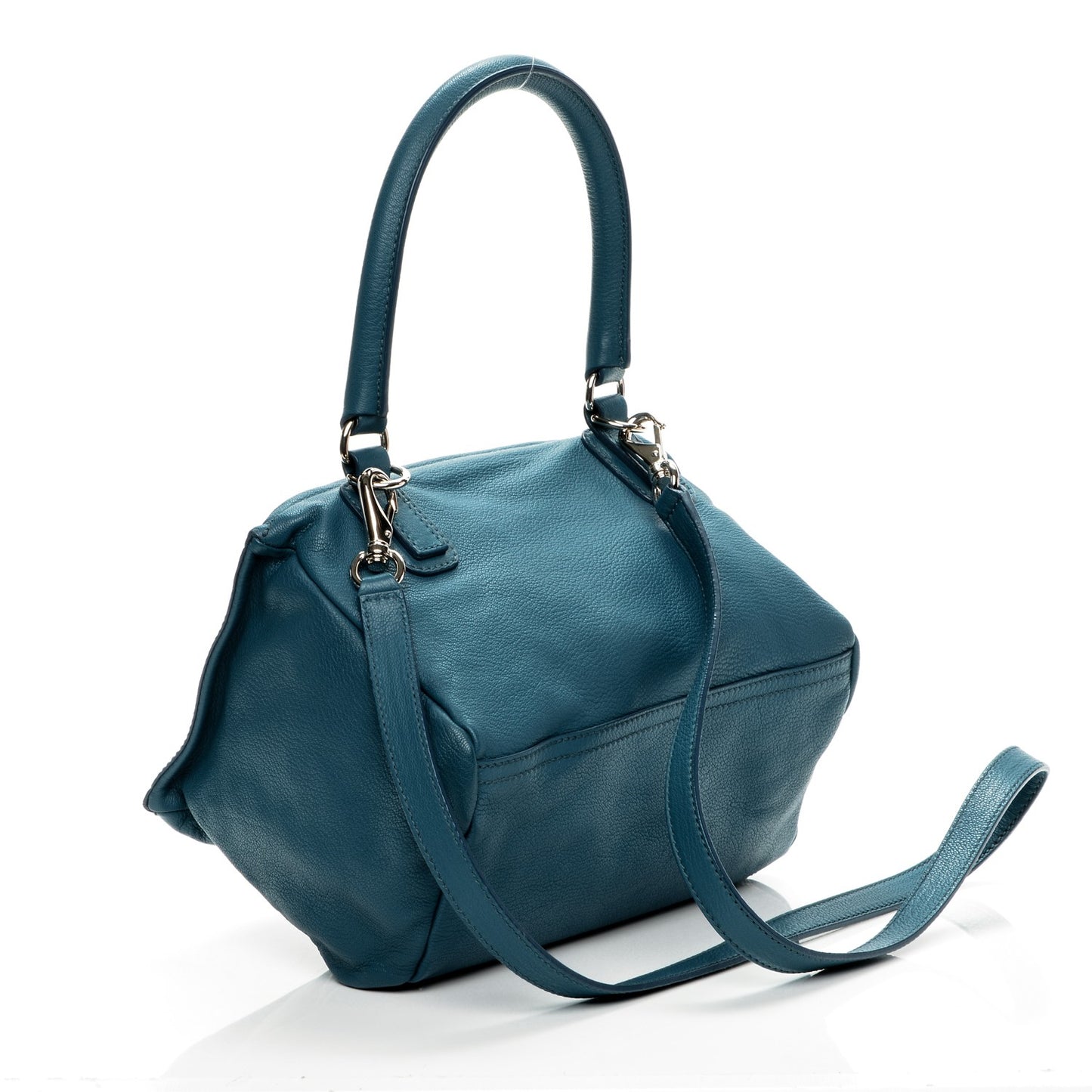 Sugar Goatskin Small Pandora Oil Blue