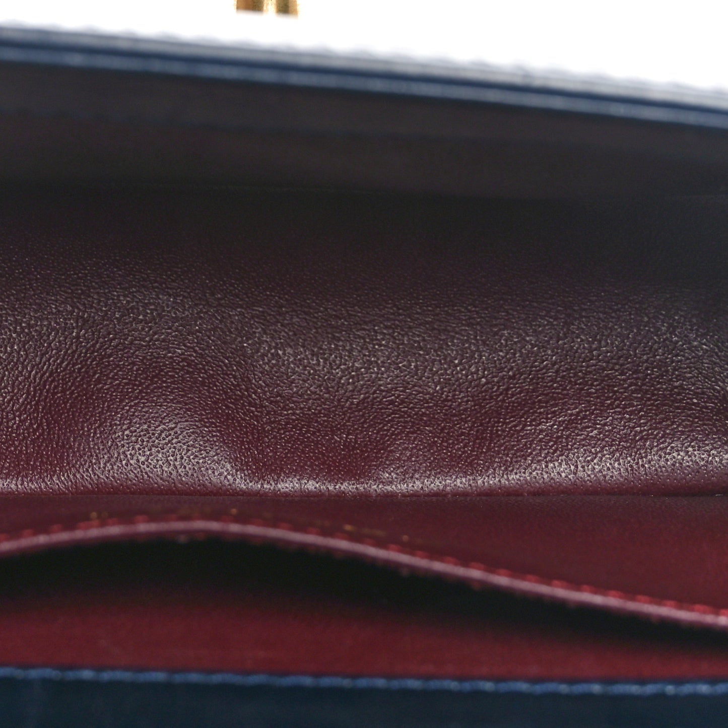 Calfskin Embossed Small Paris Salzburg Boy Flap Navy