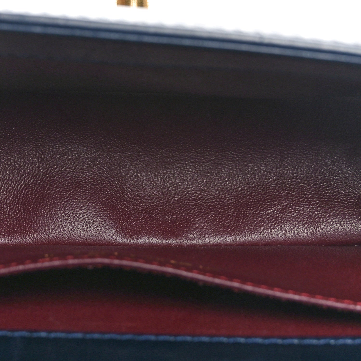 Chanel Calfskin Embossed Small Paris Salzburg Boy Flap Navy 4 of 10