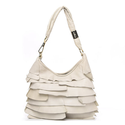 Saint Laurent Chevre Ruffle Saint Tropez White 1 of 14